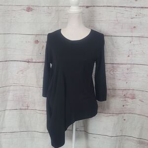 Theory Wool Asymmetrical Hem Swester Size Small